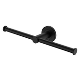 Kaya Double Fienza Toilet Roll Holder - Matte Black
